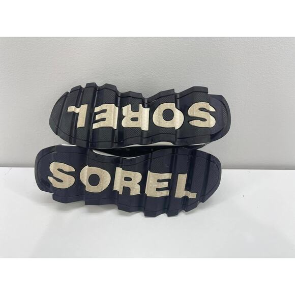 Sorel Kinetic Impact Lace Up Sneakers Womens 7.5 Black Gray Knit Athletic Sporty - Picture 8 of 9